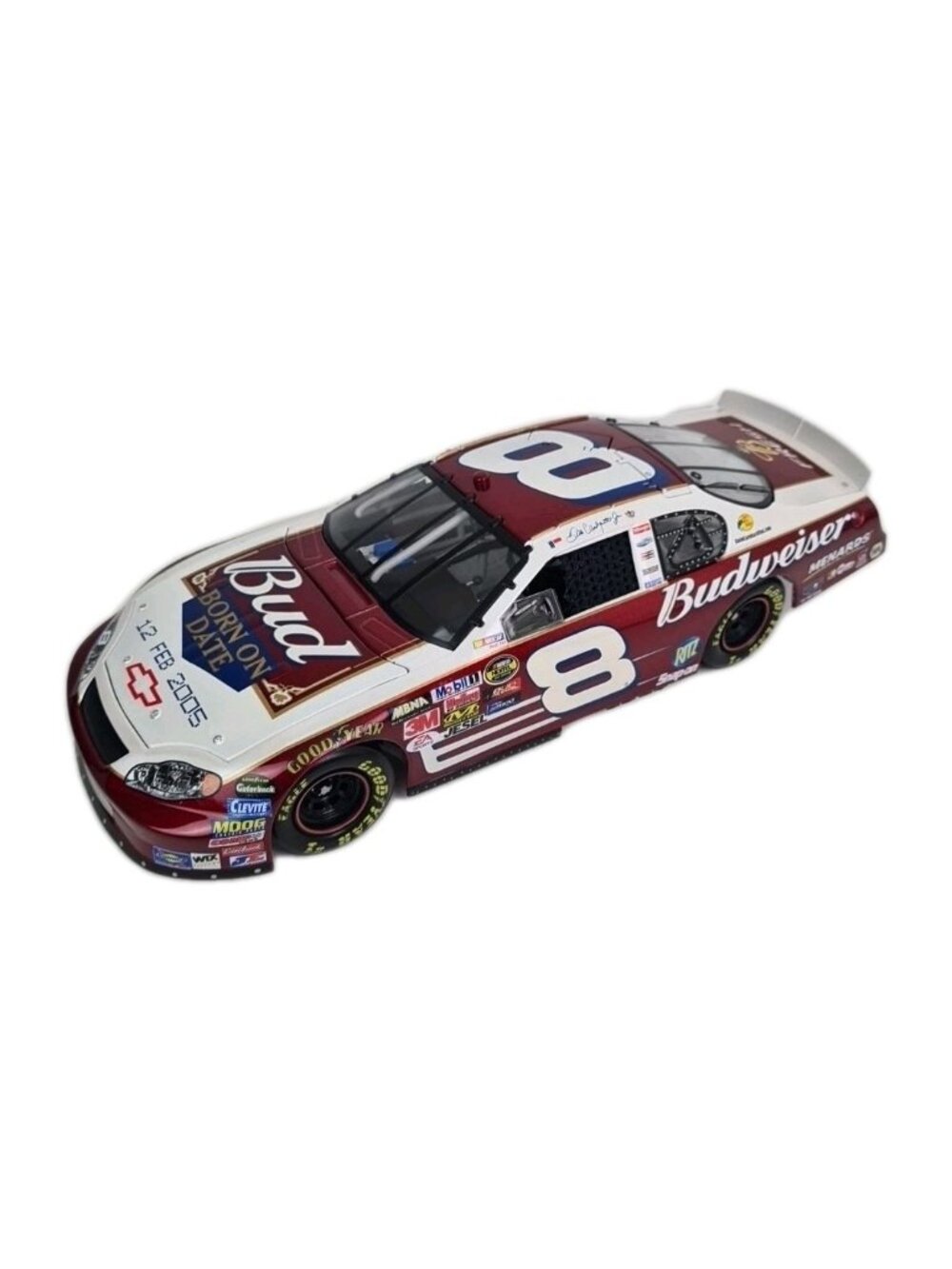 Action 1:18 Dale Earnhardt Jr. #8 "BUDWEISER BORN on DATE FEB 12 Die Cast Car